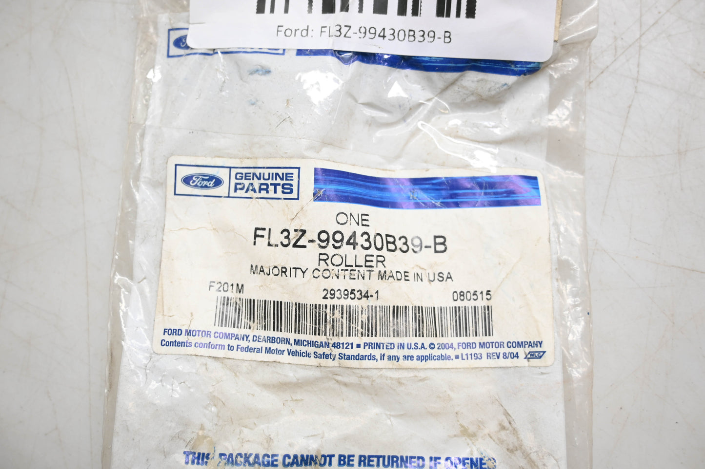 New OEM Ford FL3Z-99430B39-B Roller NOS
