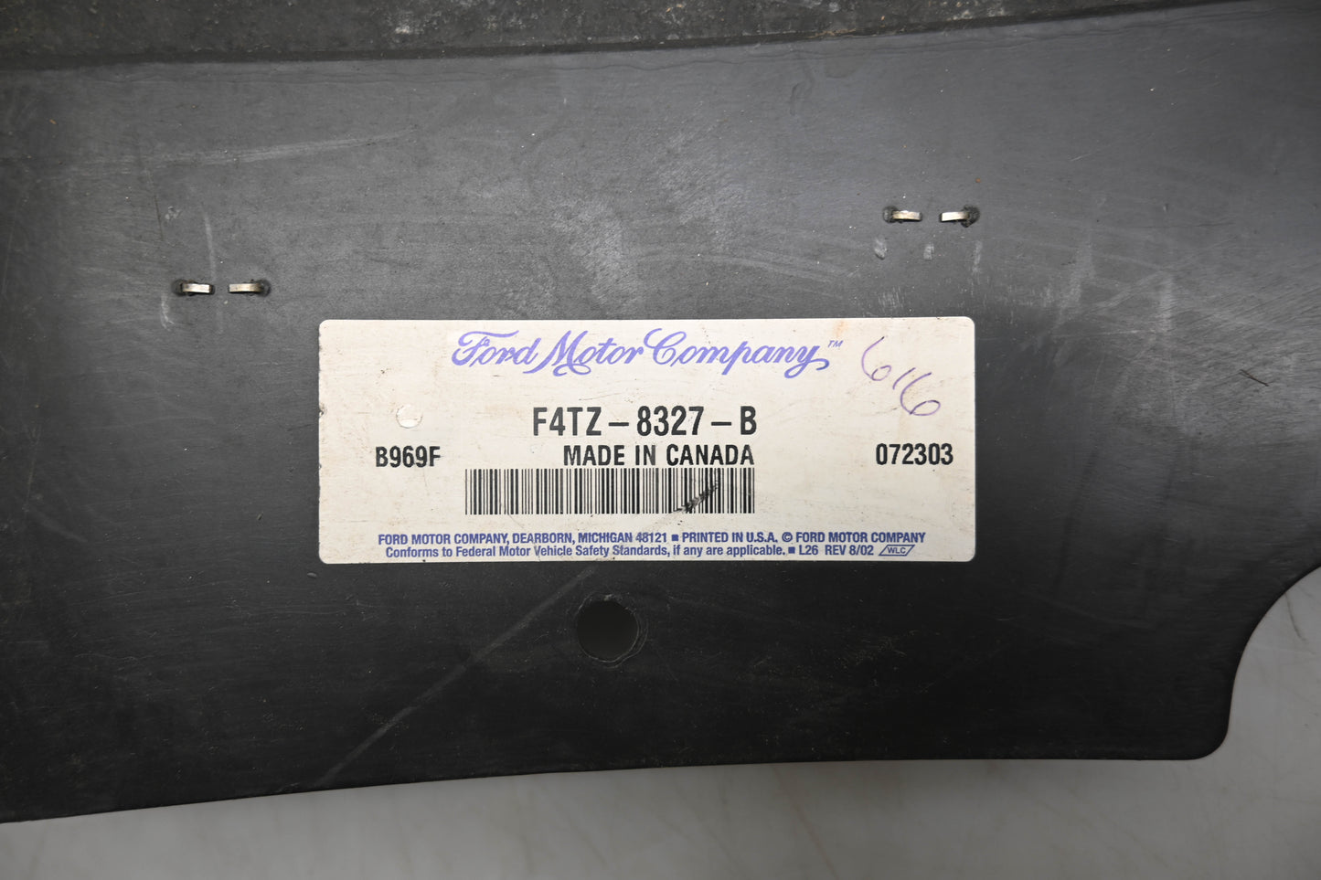 New OEM Ford F4TZ-8327-B Deflector NOS