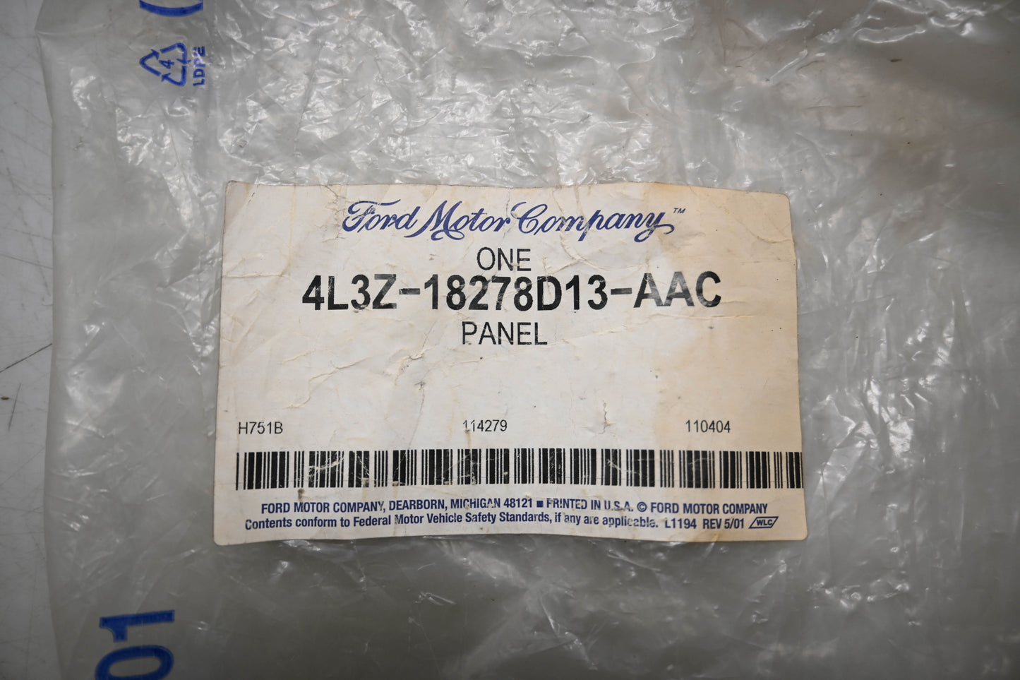 New OEM Ford 4L3Z-18278D13-AAC Interior Trim Panel NOS