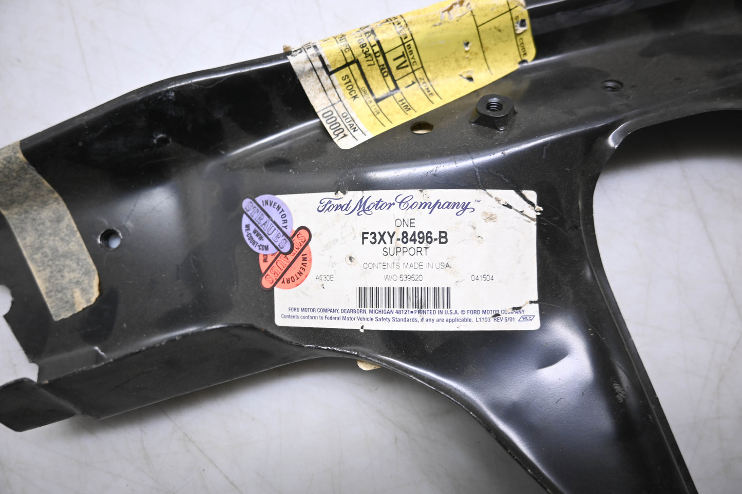 New OEM Ford F3XY-8496-B Radiator Core Support Bracket NOS