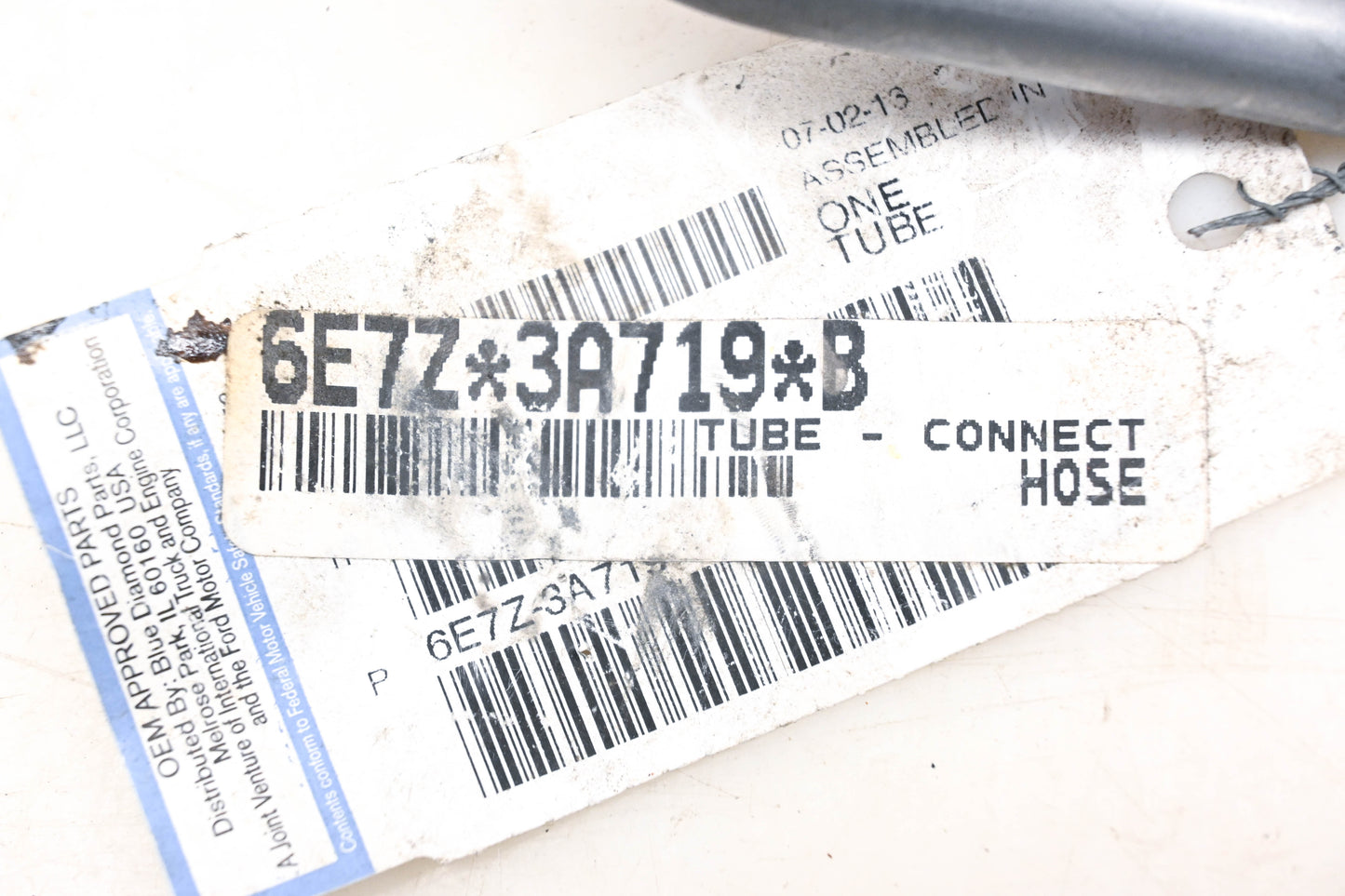 New OEM Ford 6E7Z-3A719-B Power Steering Tube NOS