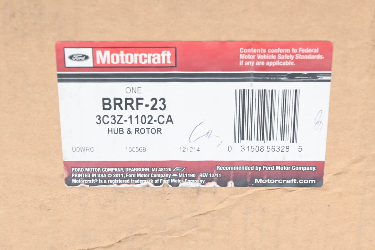 New OEM Motorcraft BRRF-23, 3C3Z-1102-CA Hub & Rotor Assembly NOS