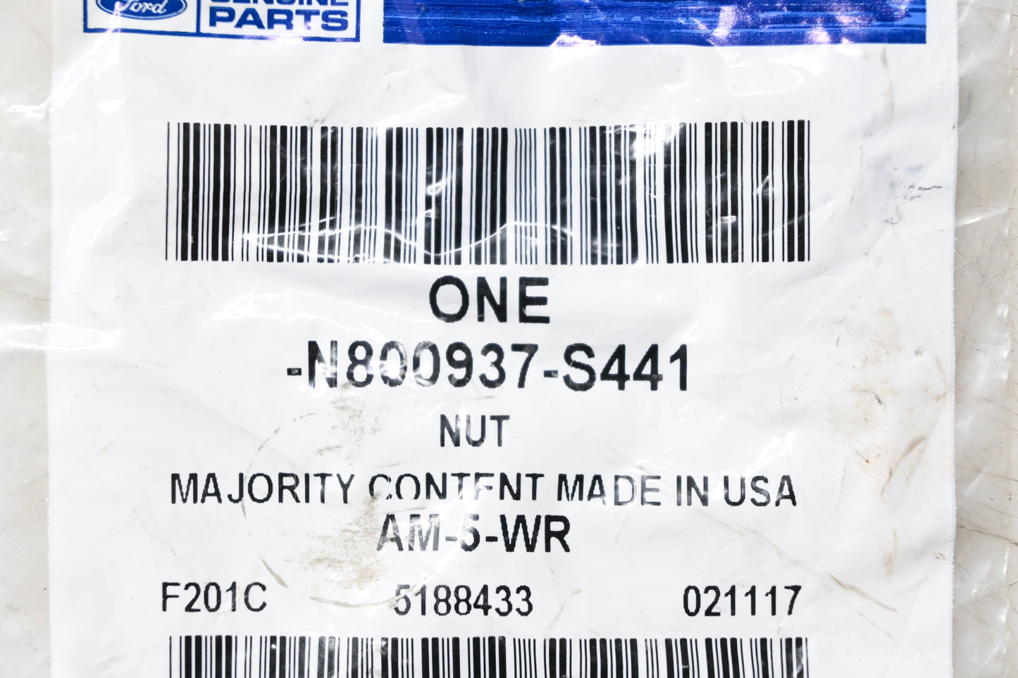 New OEM Ford N800937-S441 Stabilizer Bar Nut NOS