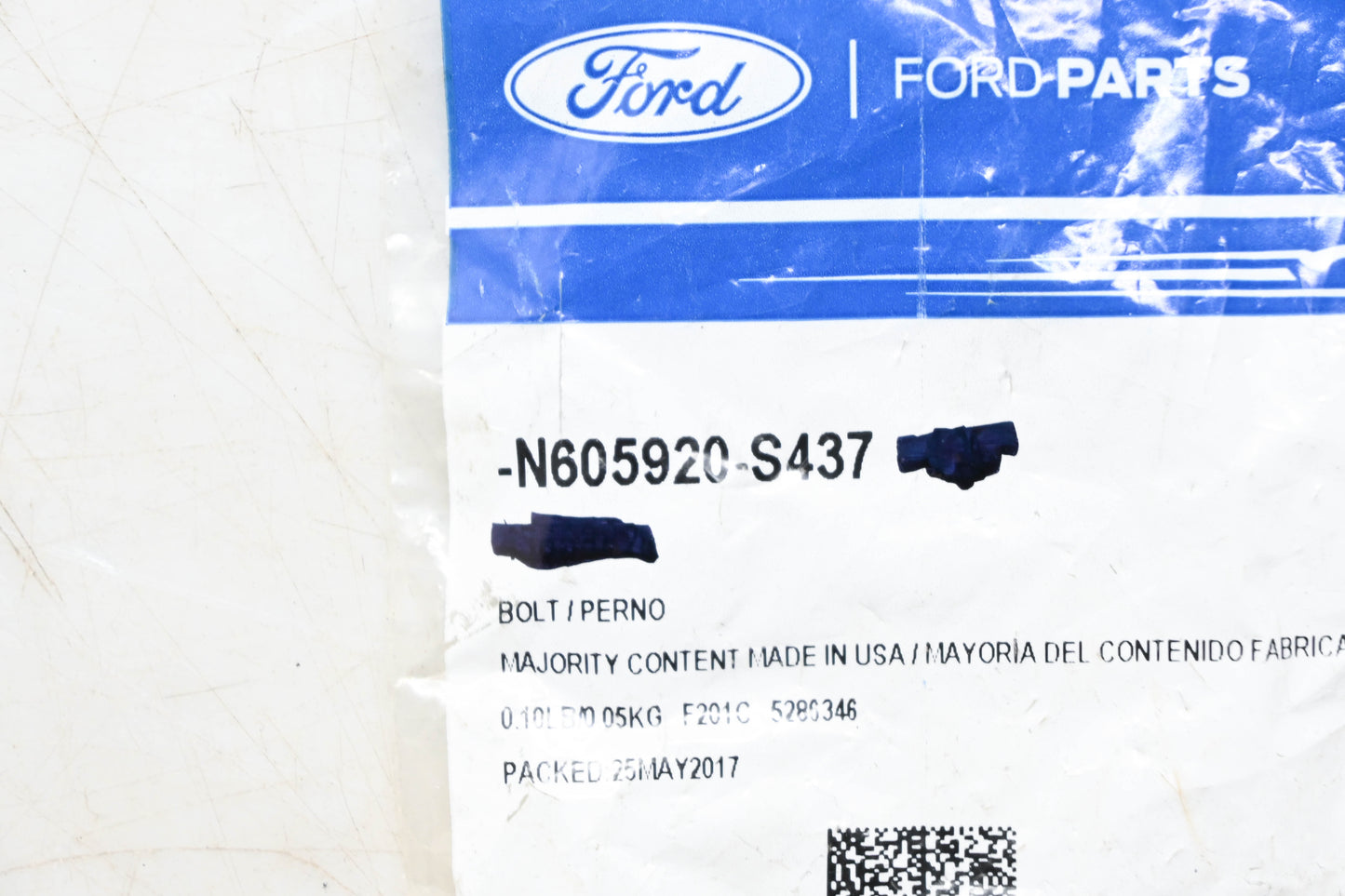 New OEM Ford N605920-S437 Hex Head Drive Pulley Bolt NOS
