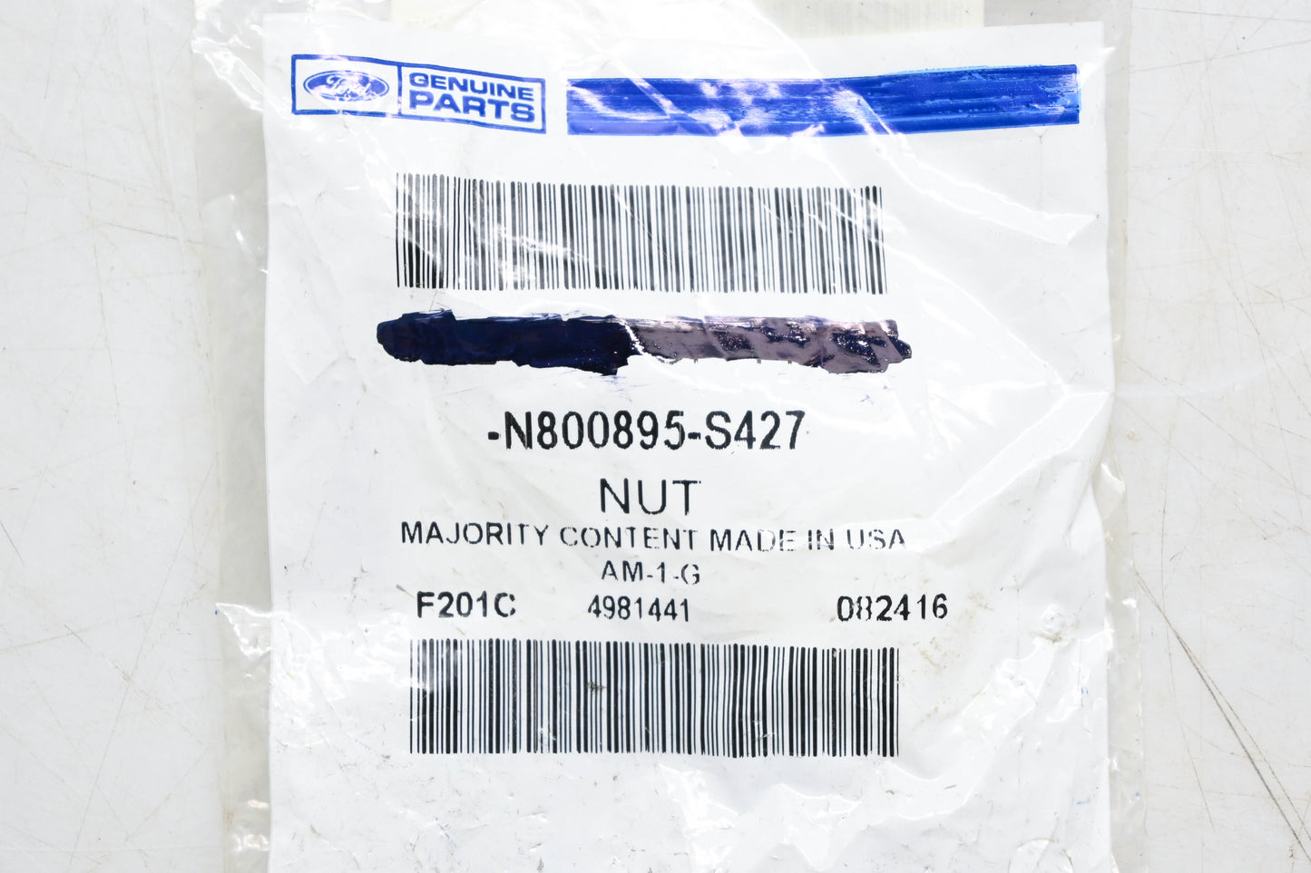 New OEM Ford N800895-S427 Castle Nut NOS
