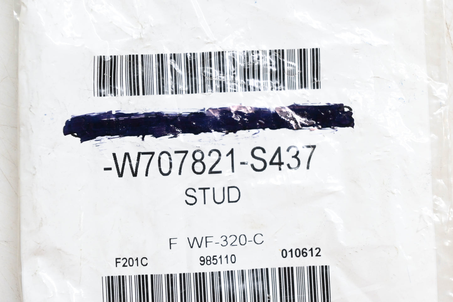 New OEM Ford W707821-S437 Compressor Assembly Mounting Stud NOS