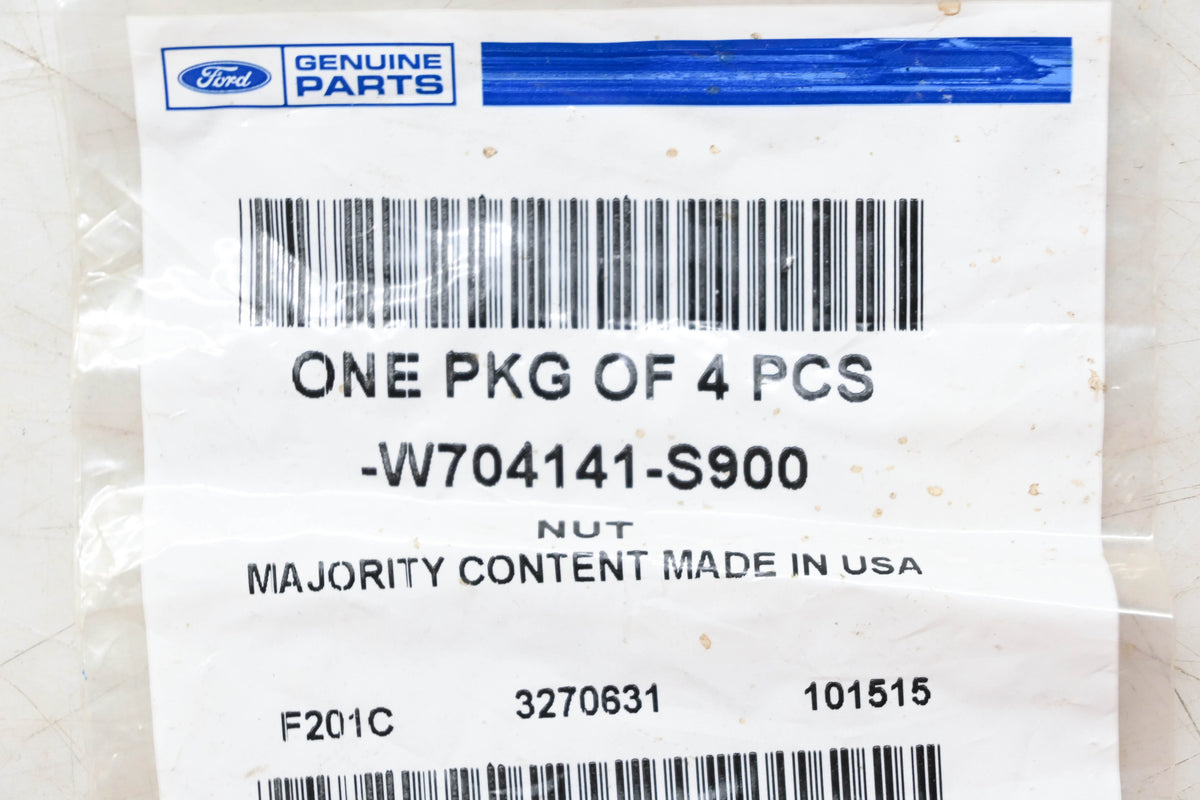 New OEM Ford W704141-S900 Hex Flange Nuts Qty 4 NOS