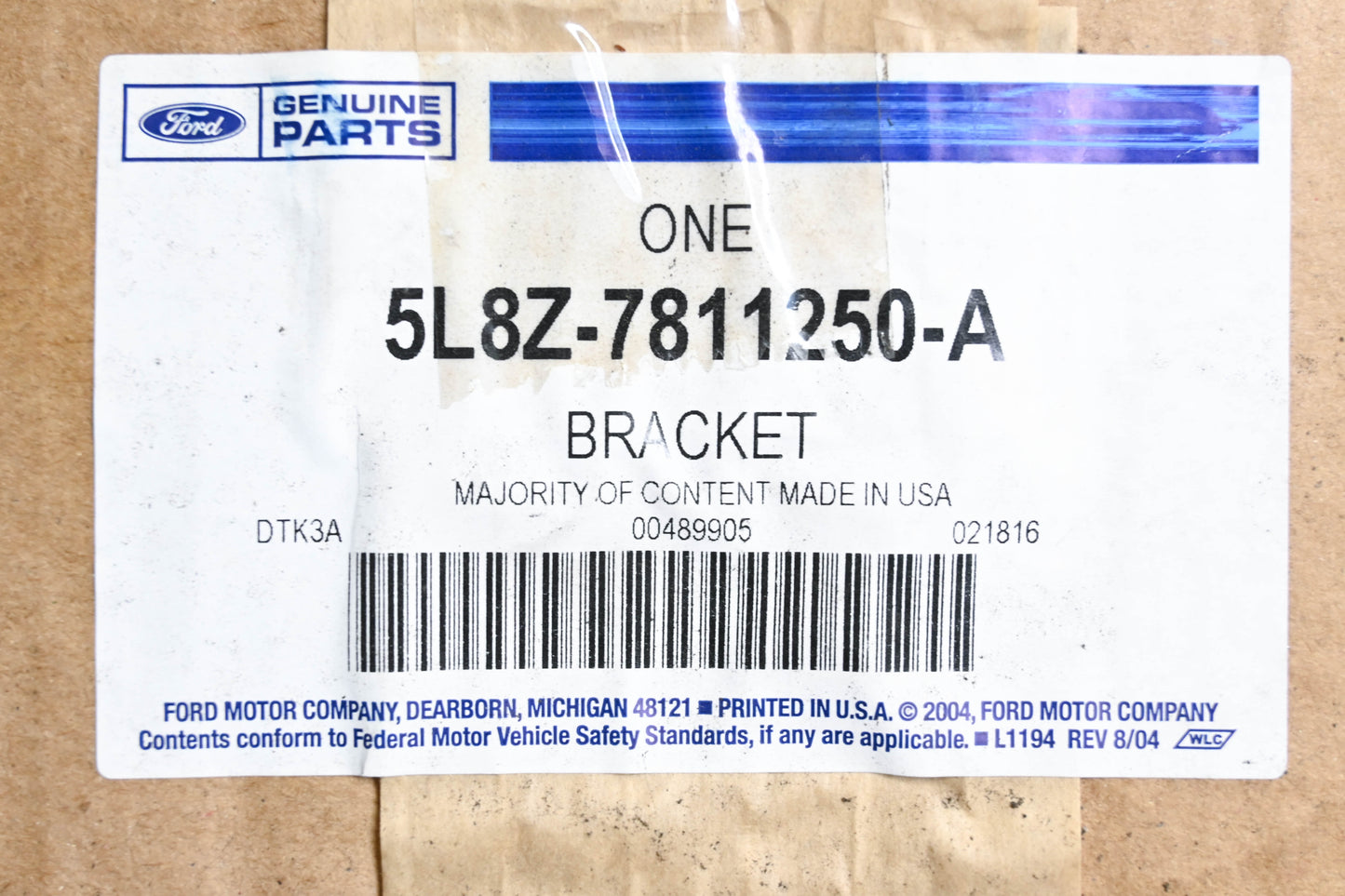 New OEM Ford 5L8Z-7811250-A Rear Floor Pan Bracket NOS