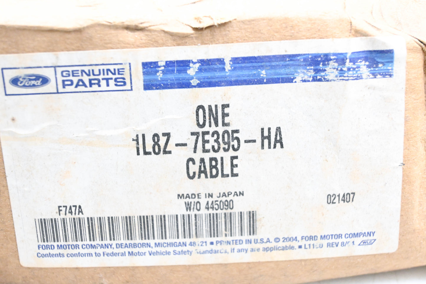 New OEM Ford 1L8Z-7E395-HA Automatic Transmission Shift Cable Assembly NOS