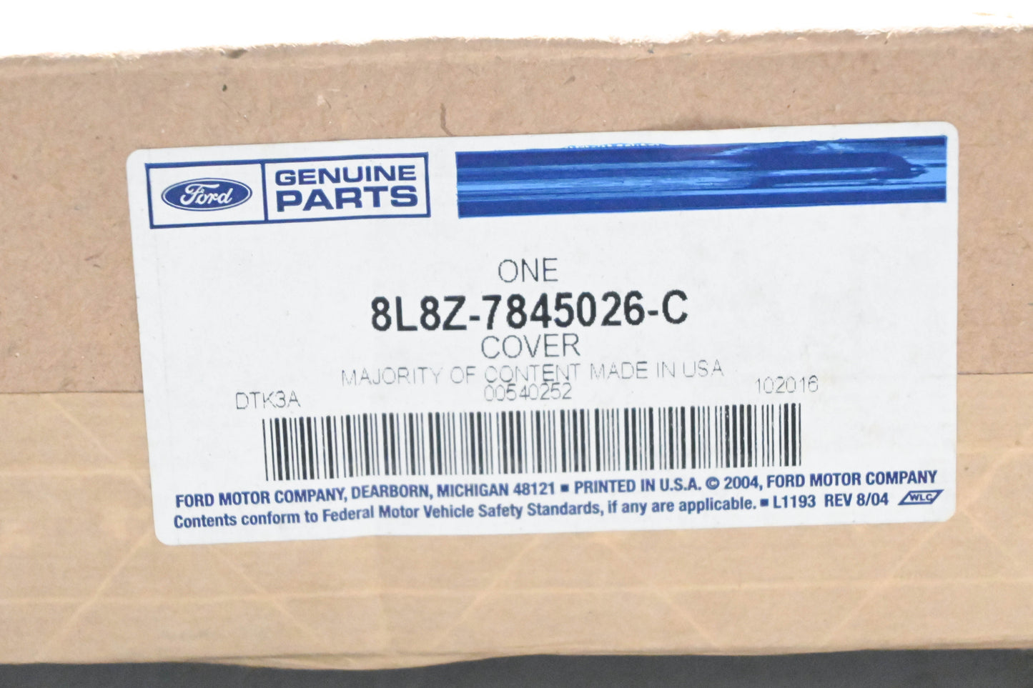New OEM Ford 8L8Z-7845026-C Trunk Floor Storage Cover NOS