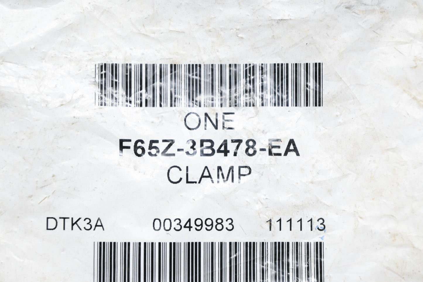 New OEM Ford F65Z-3B478-EA Boot Clamp NOS