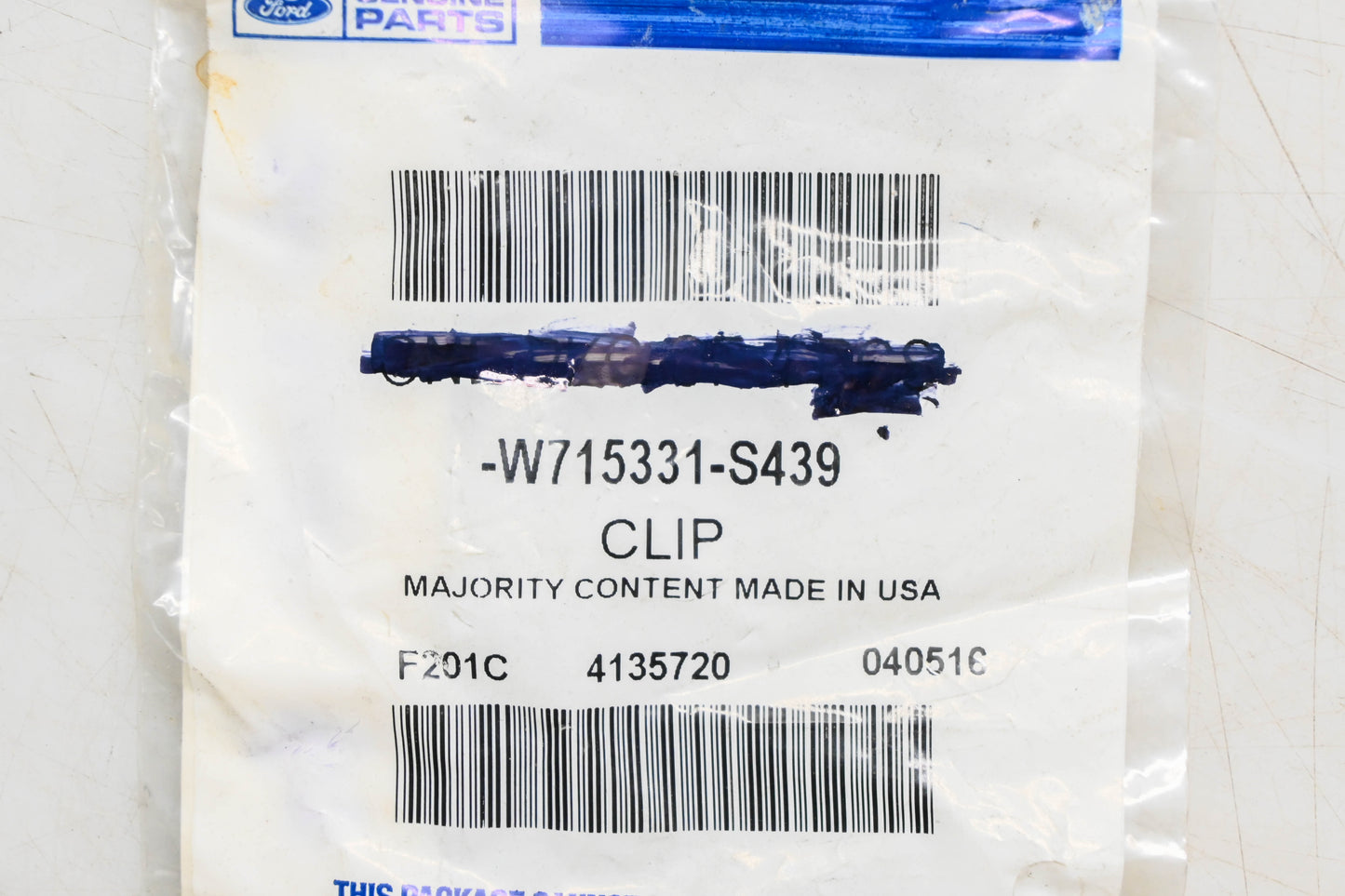 New OEM Ford W715331-S439 Instrument Panel Clip NOS