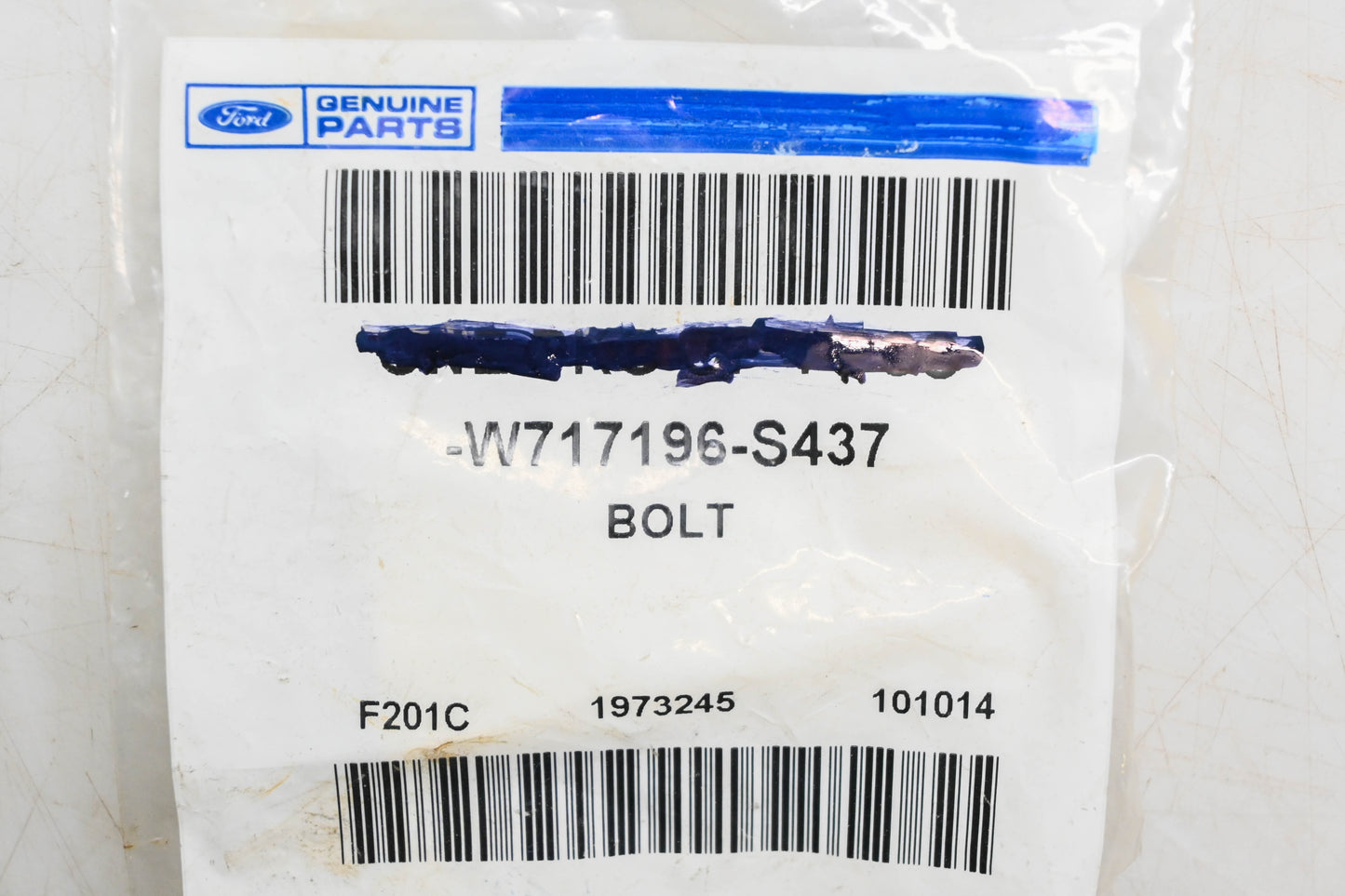 New OEM Ford W717196-S437 Hex Head Bolt NOS