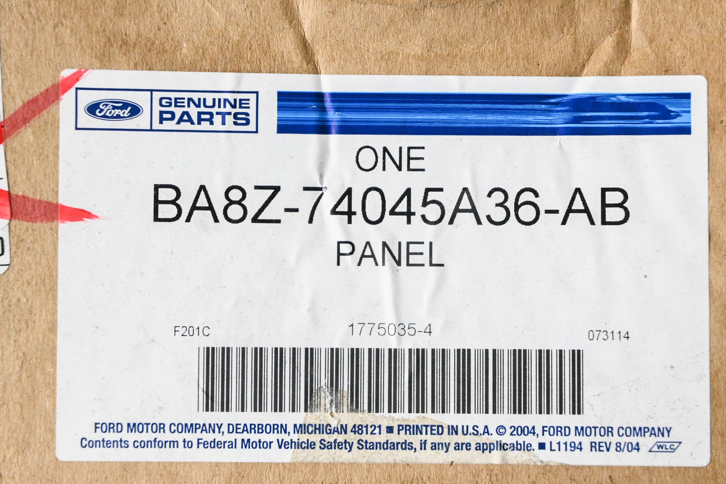 New OEM Ford BA8Z-74045A36-AB Console Panel Assembly NOS