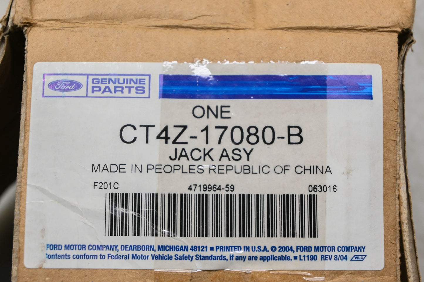 New OEM Ford CT4Z-17080-B Jack & Tool Kit Assembly NOS