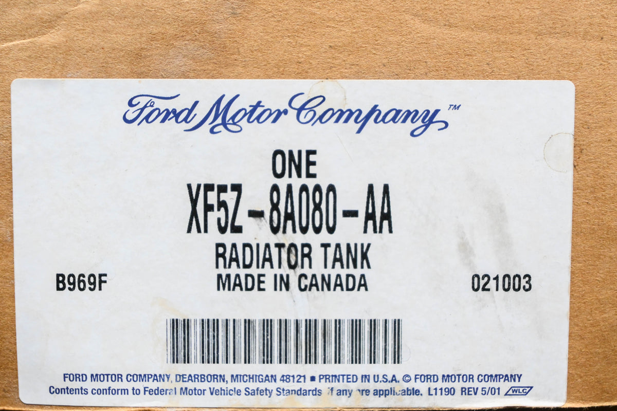 New OEM Ford XF5Z-8A080-AA Radiator Tank Assembly NOS