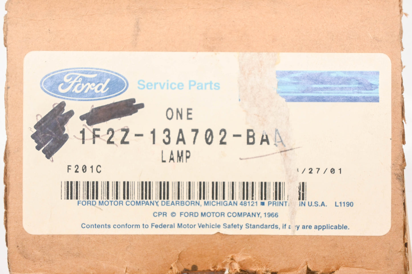 New OEM Ford 1F2Z-13A702-BAA, 1F2A-13A702-BBW Interior Lamp Assembly NOS