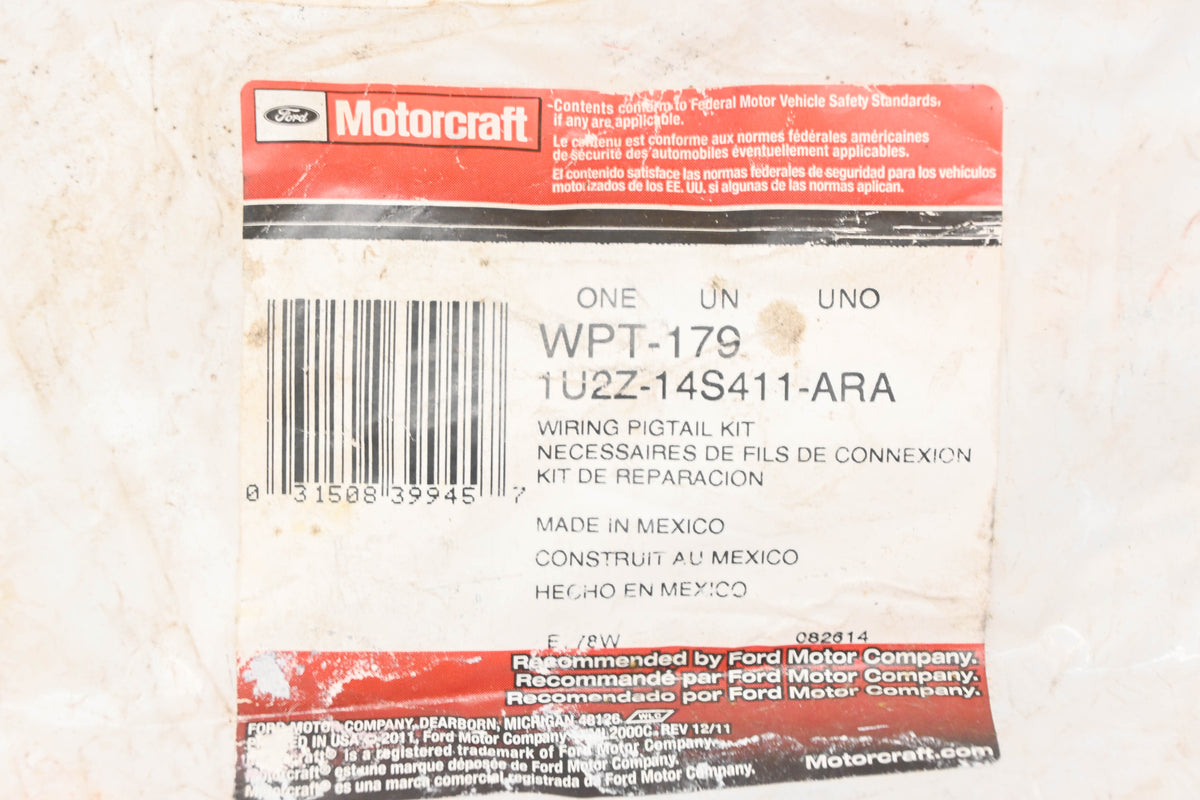 New OEM Motorcraft WPT-179, 1U2Z-14S411-ARA Wiring Pigtail Kit NOS