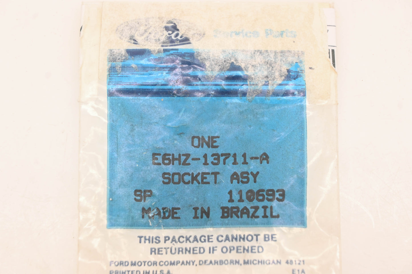 New OEM Ford E6HZ-13711-A Glove Compartment Socket Assembly NOS