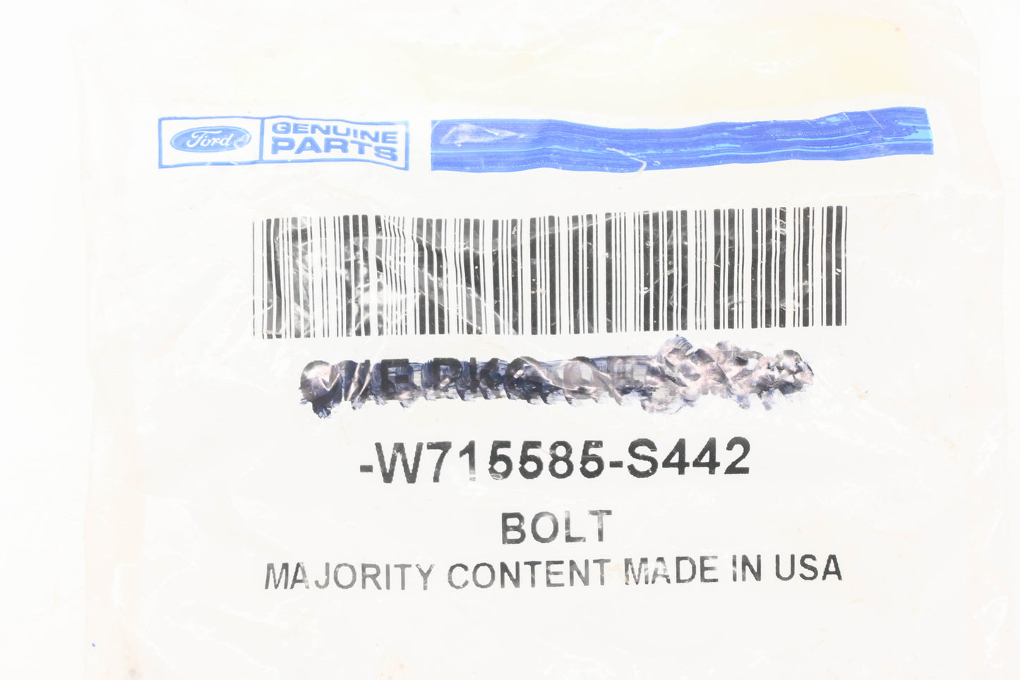 New OEM Ford W715586-S442 Bolt With Washer NOS