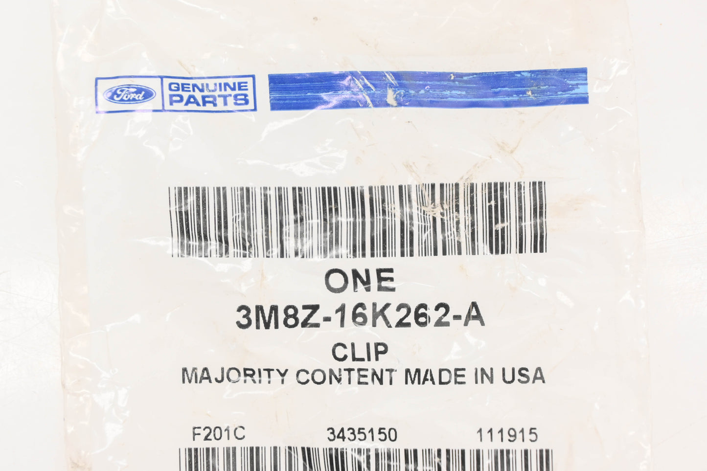 New OEM Ford 3M8Z-16K262-A Clip NOS