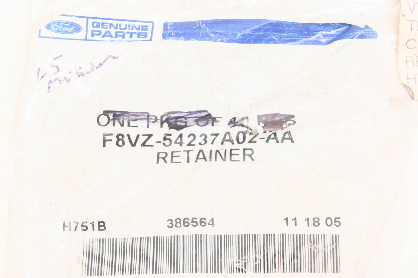 New OEM Ford F8VZ-54237A02-AA Retainer NOS