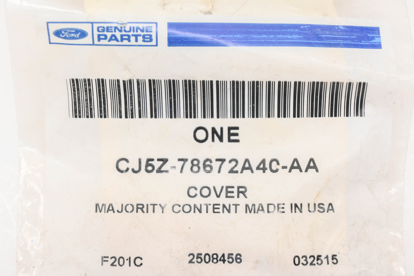 New OEM Ford CJ5Z-78672A40-AA Sunvisor Cap Cover NOS