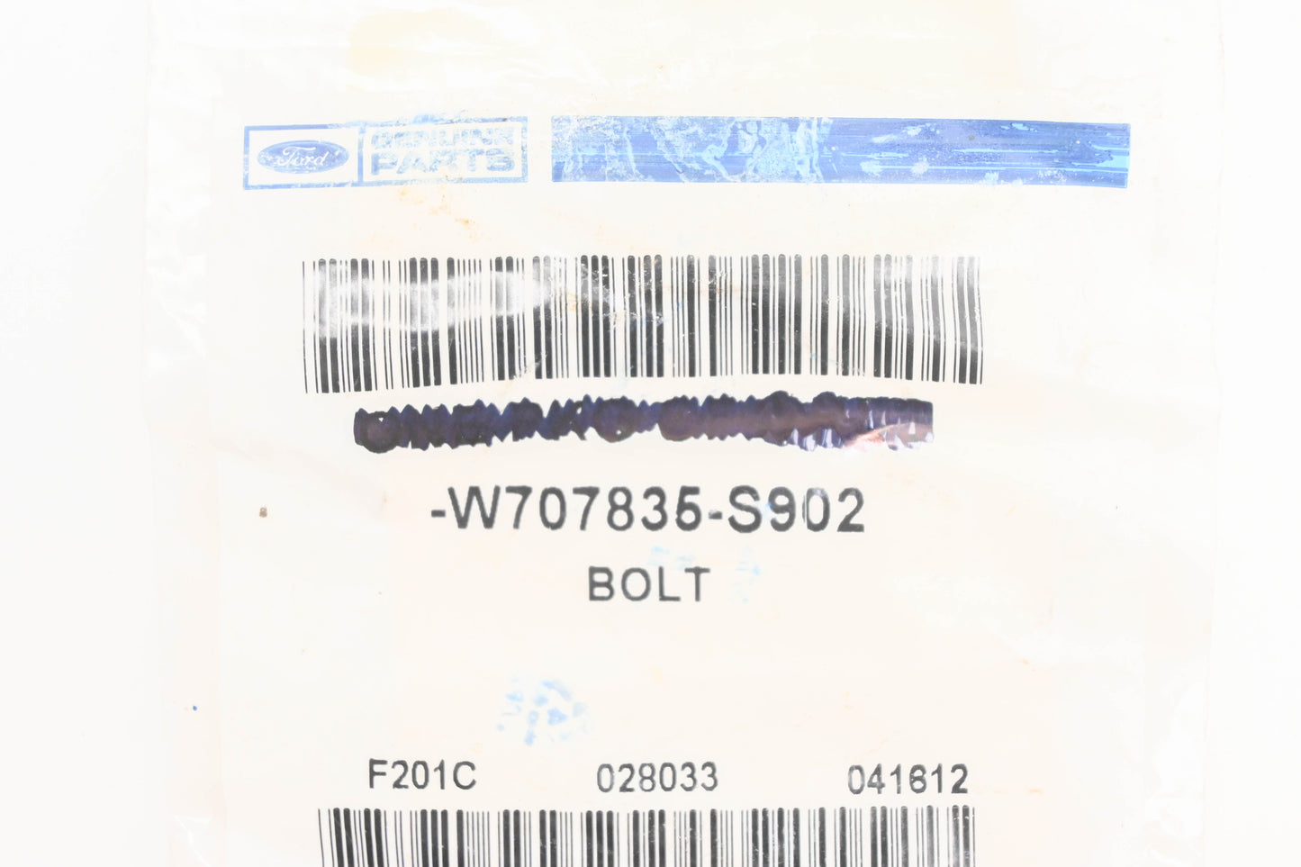 New OEM Ford W707835-S902 Bolt NOS