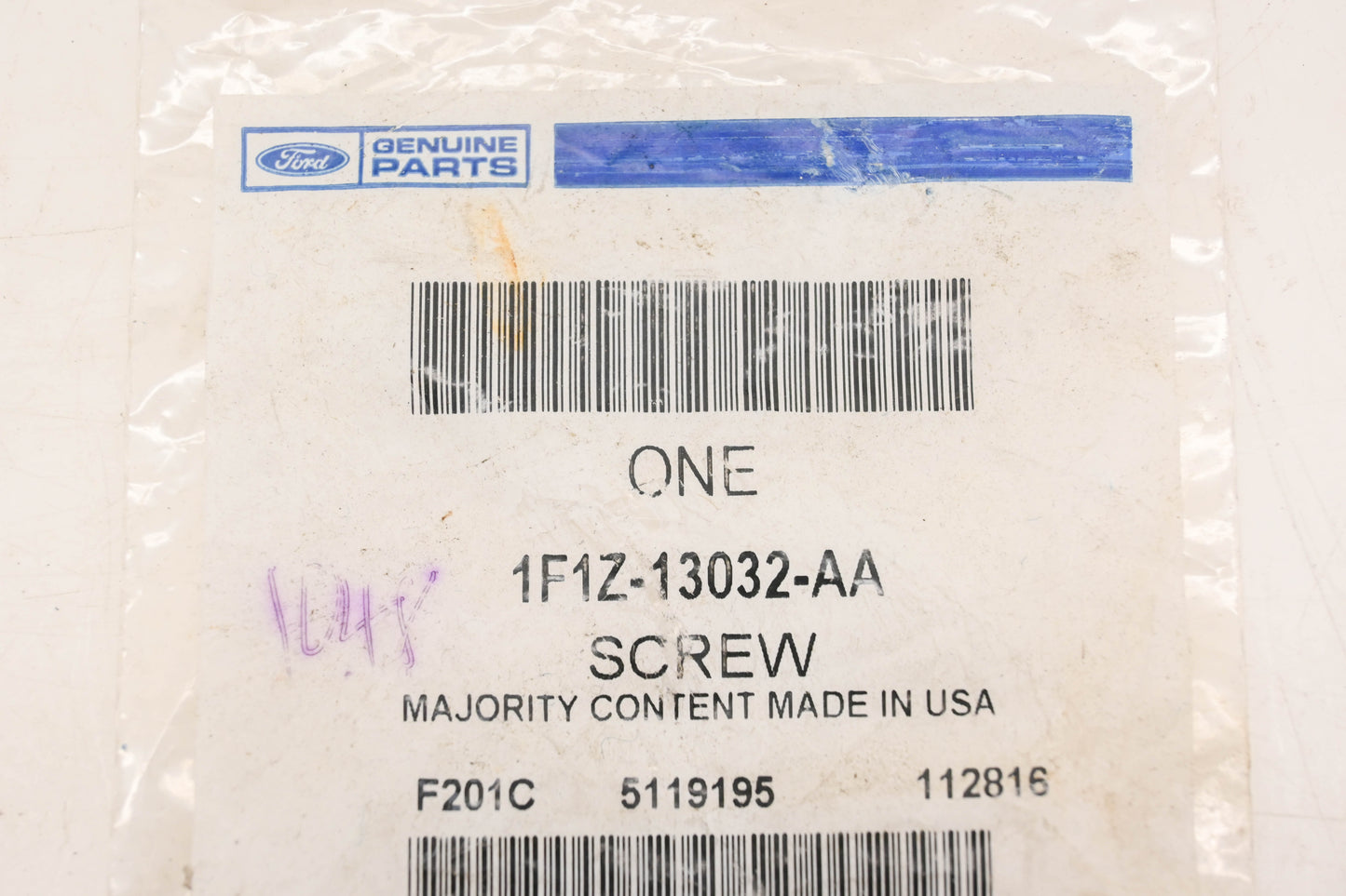 New OEM Ford 1F1Z-13032-AA Headlight Pivot Pin Screw NOS