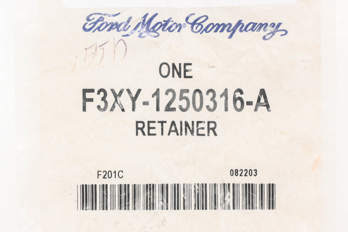 New OEM Ford F3XY-1250316-A Retainer Clip NOS