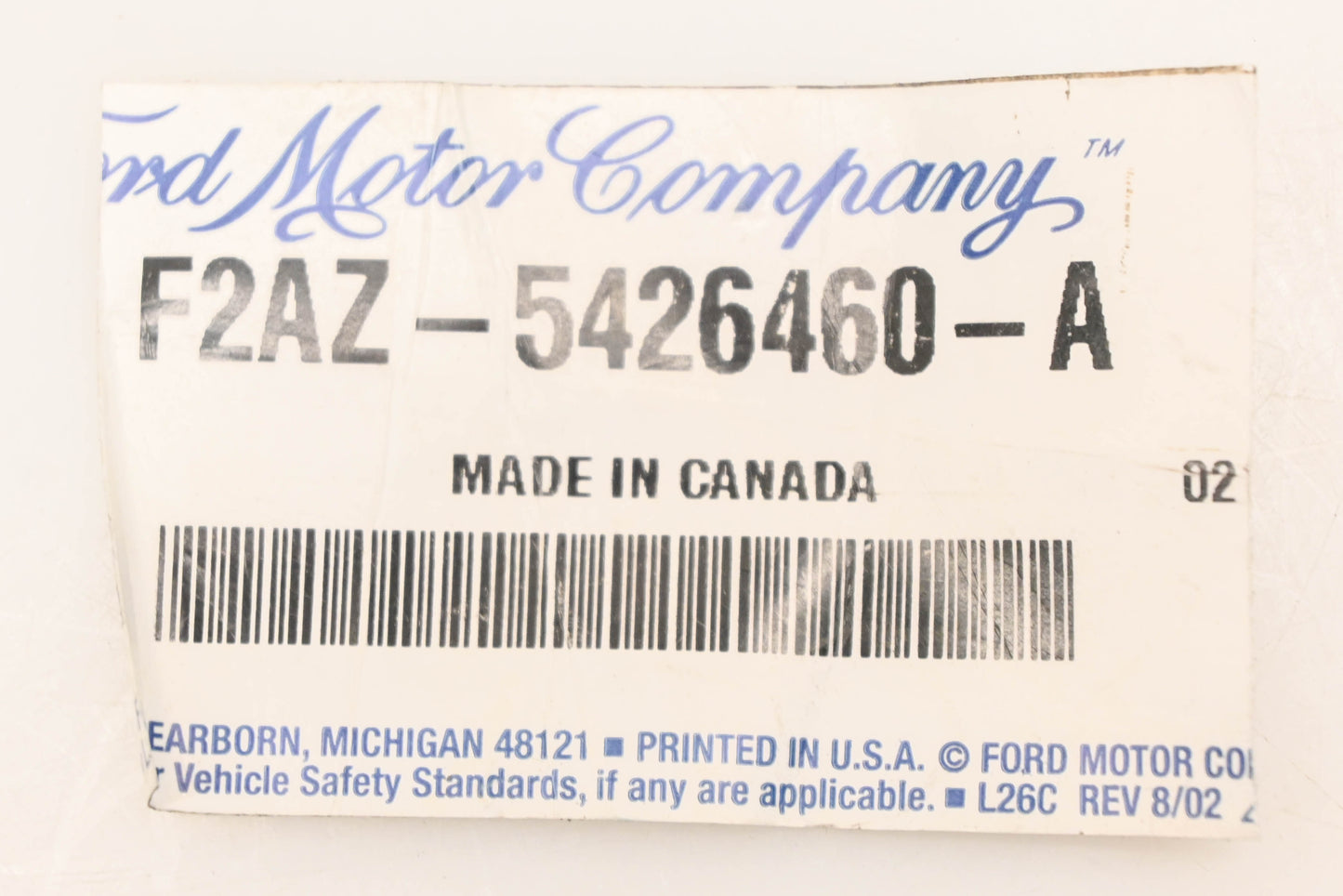 New OEM Ford F2AZ-5426460-A Door Lock Control Rod NOS