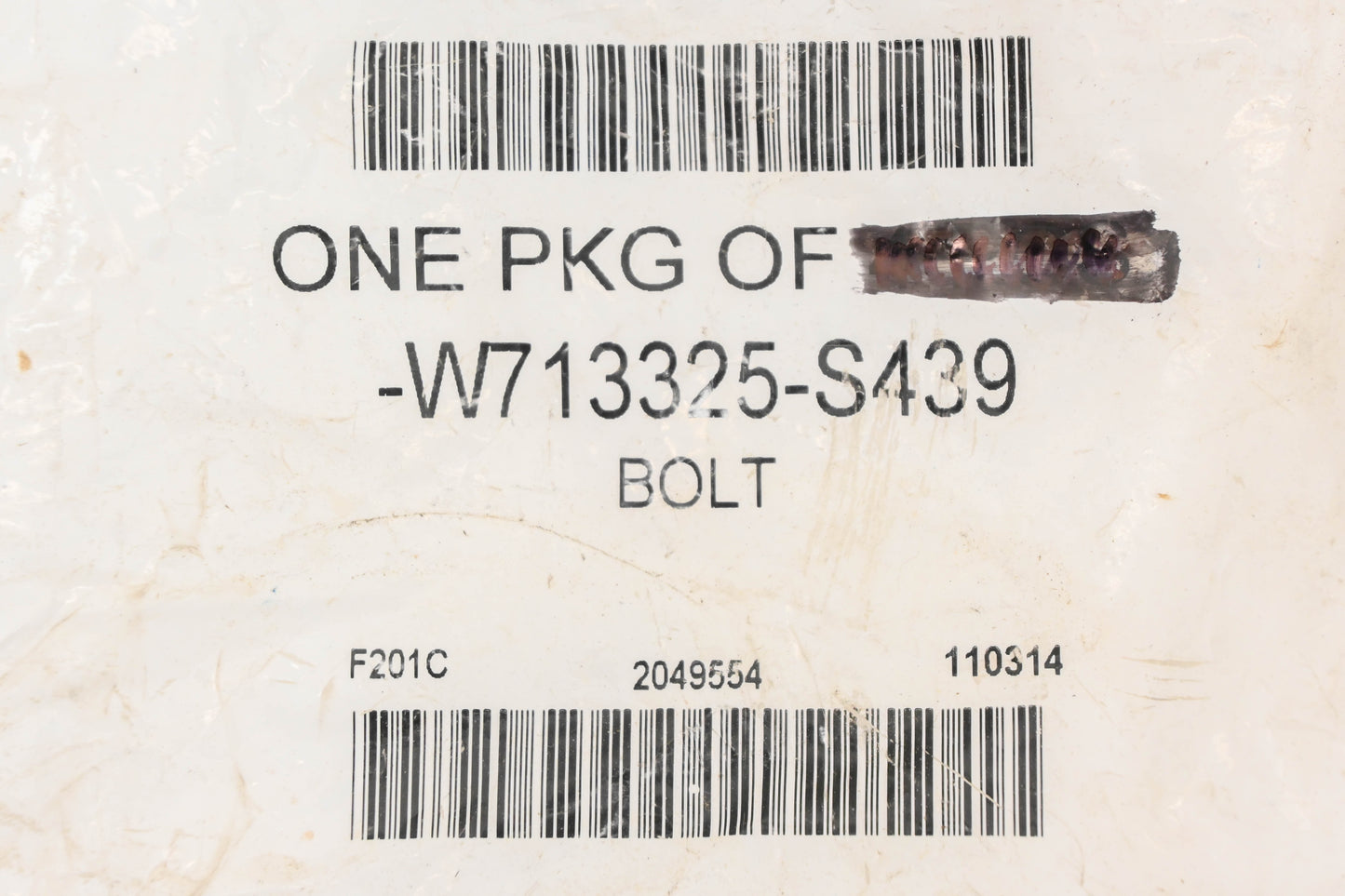 New OEM Ford W713325-S439 Engine Support Bolt With Washer NOS