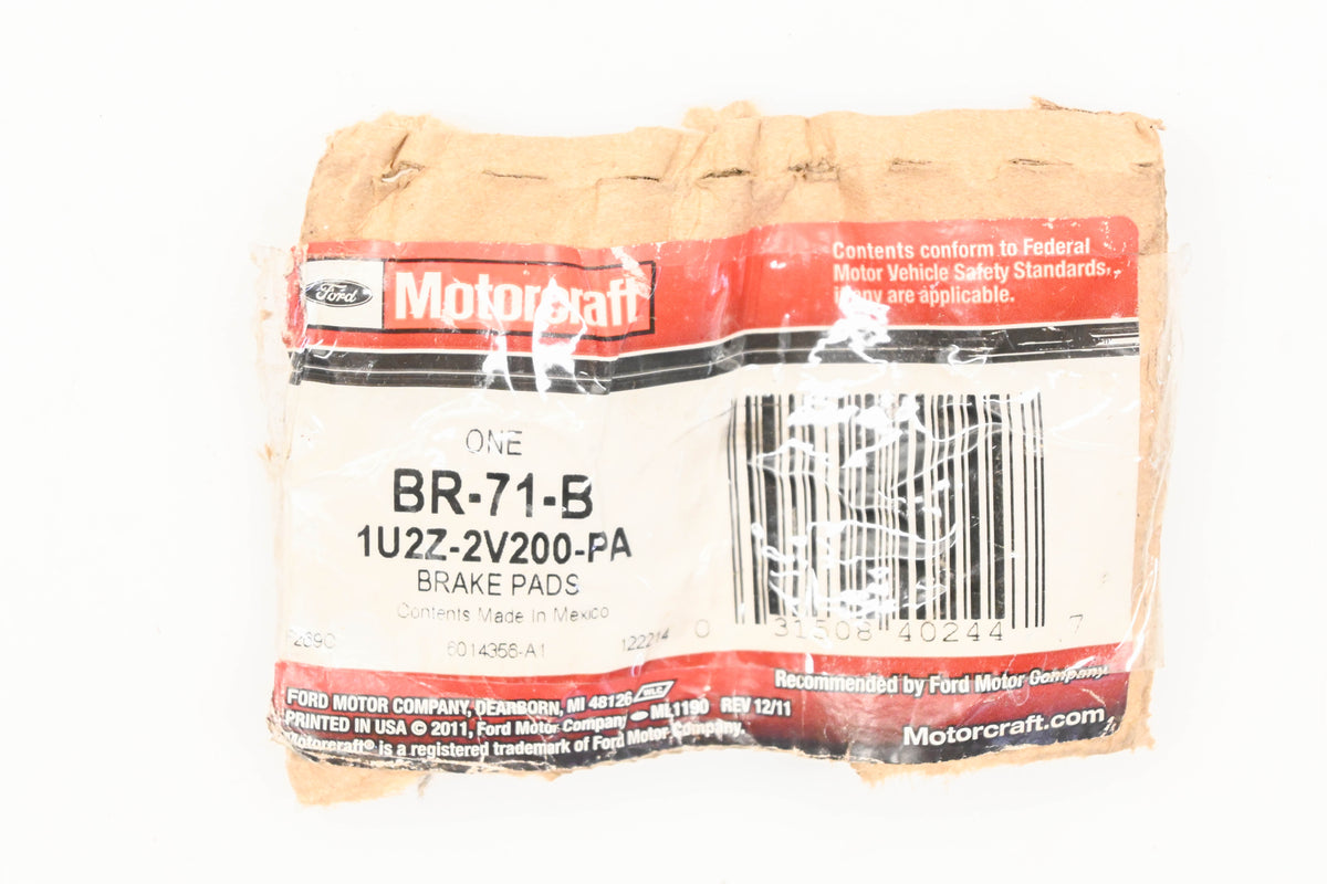 New OEM Motorcraft BR-71B, 1U2Z-2V200-PA Brake Pad Kit NOS
