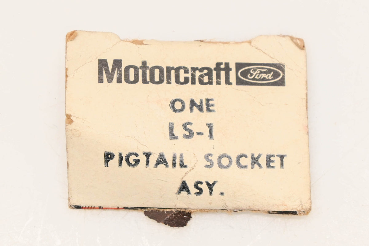 New OEM Motorcraft LS-1 Pigtail Socket Assembly NOS