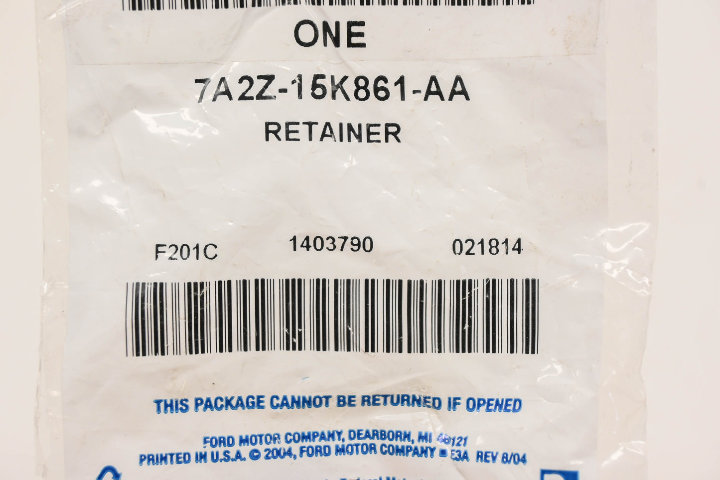 New OEM Ford 7A2Z-15K861-AA Sensor Retainer NOS