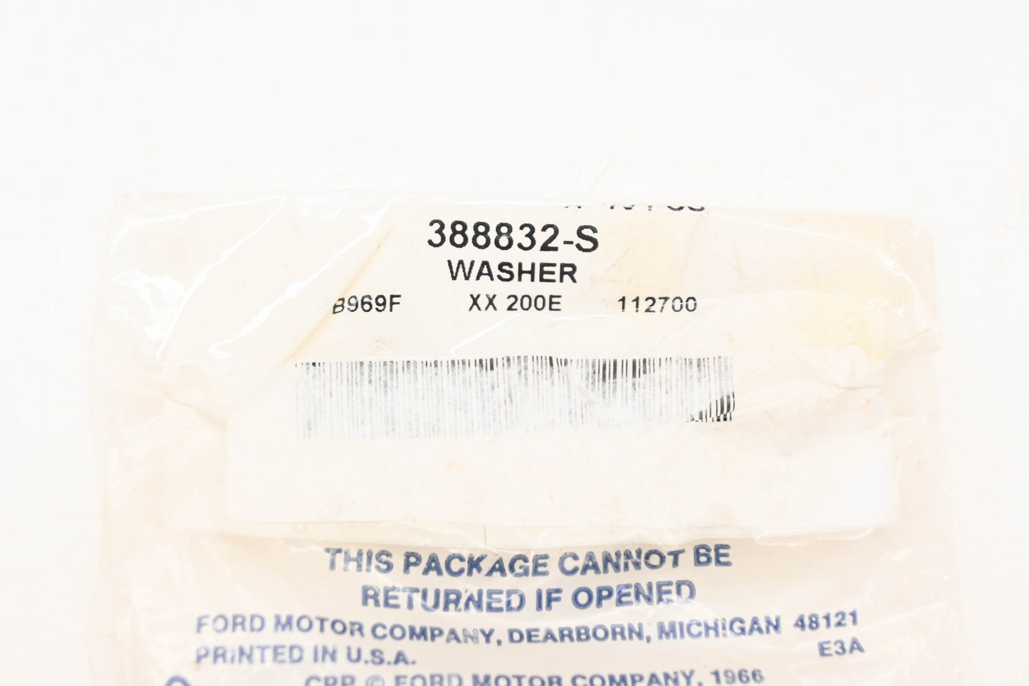 New OEM Ford 388832-S Rubber Washers Qty 7 NOS