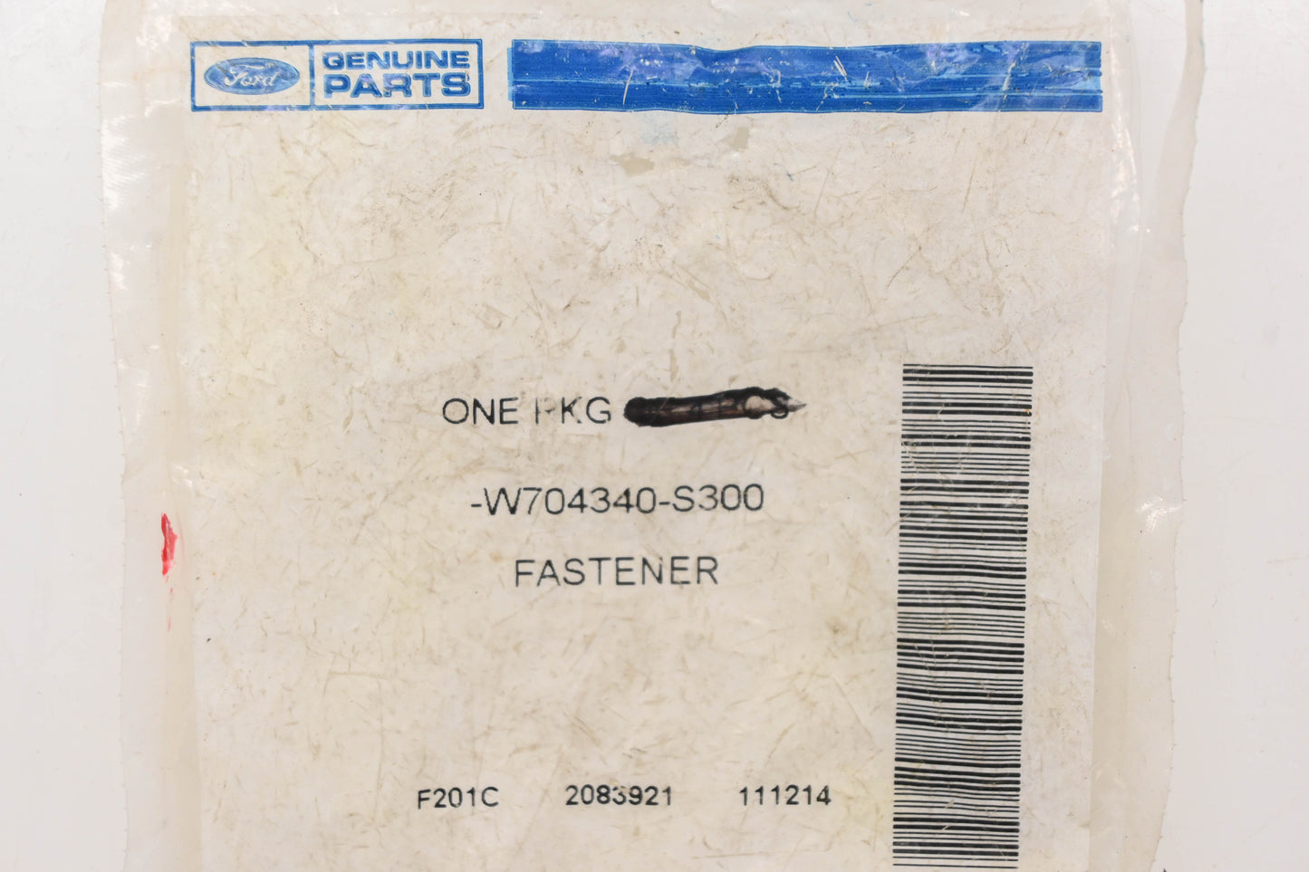 New OEM Ford W704340-S300 Black Fender Liner Fasteners Qty 2 NOS