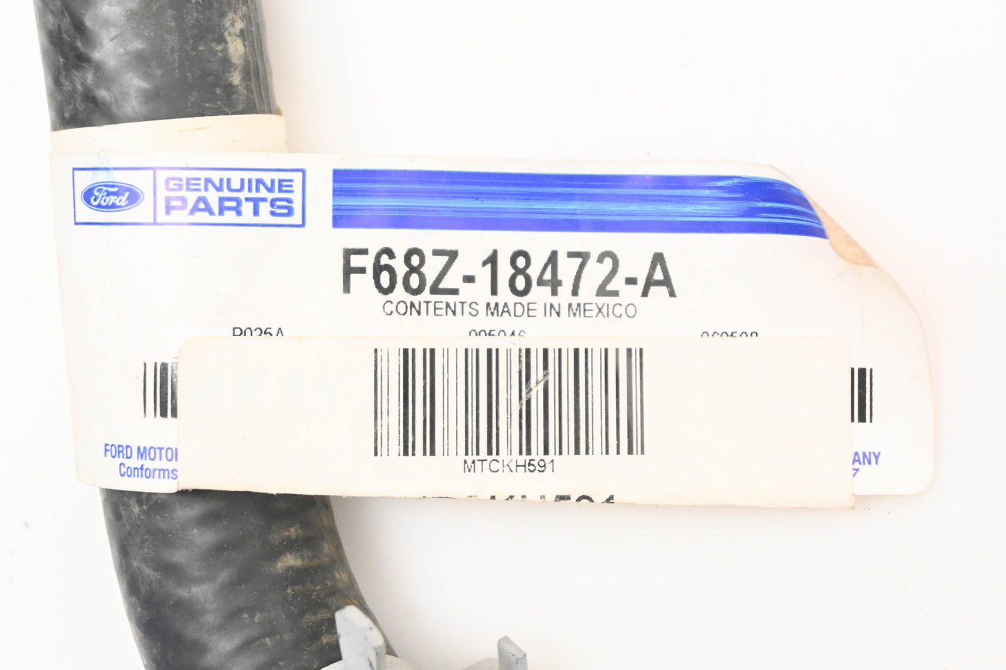 New OEM Ford F68Z-18472-A Heater Hose NOS