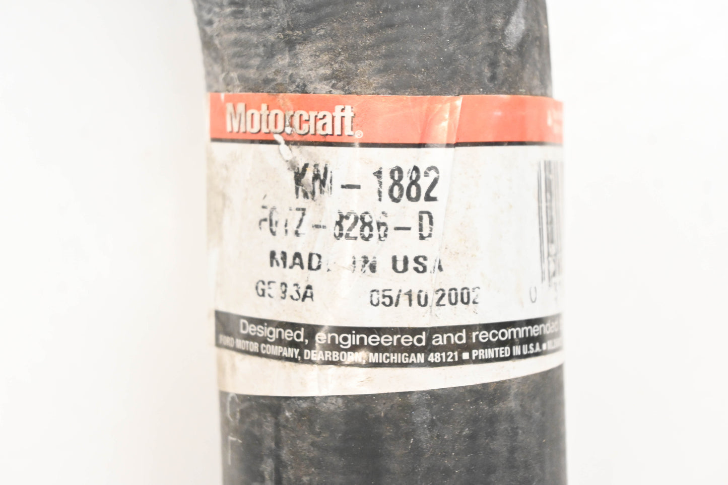 New OEM Motorcraft KM-1882, F0TZ-8286-D, KM1882 Radiator Coolant Hose NOS