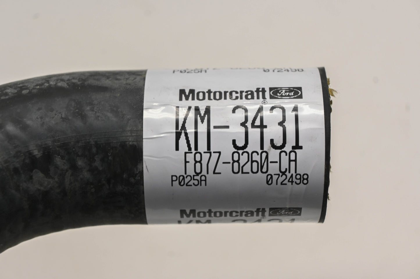 New OEM Motorcraft KM-3431, F87Z-8260-CA, KM3431 Radiator Coolant Hose NOS