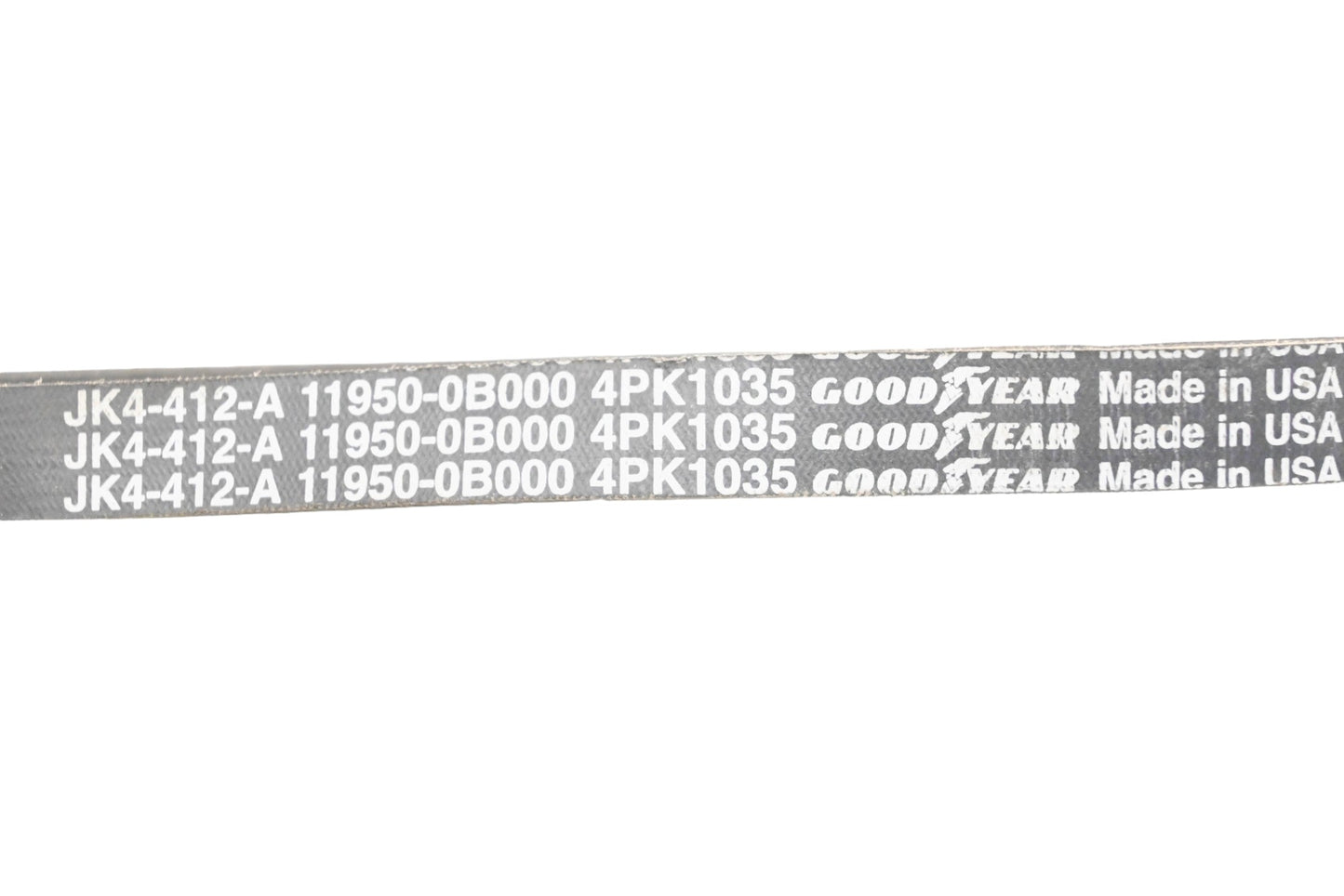 Goodyear JK4-412-A, 11950-0B000, 4PK1035 Serpentine V-Ribbed Belt NOS