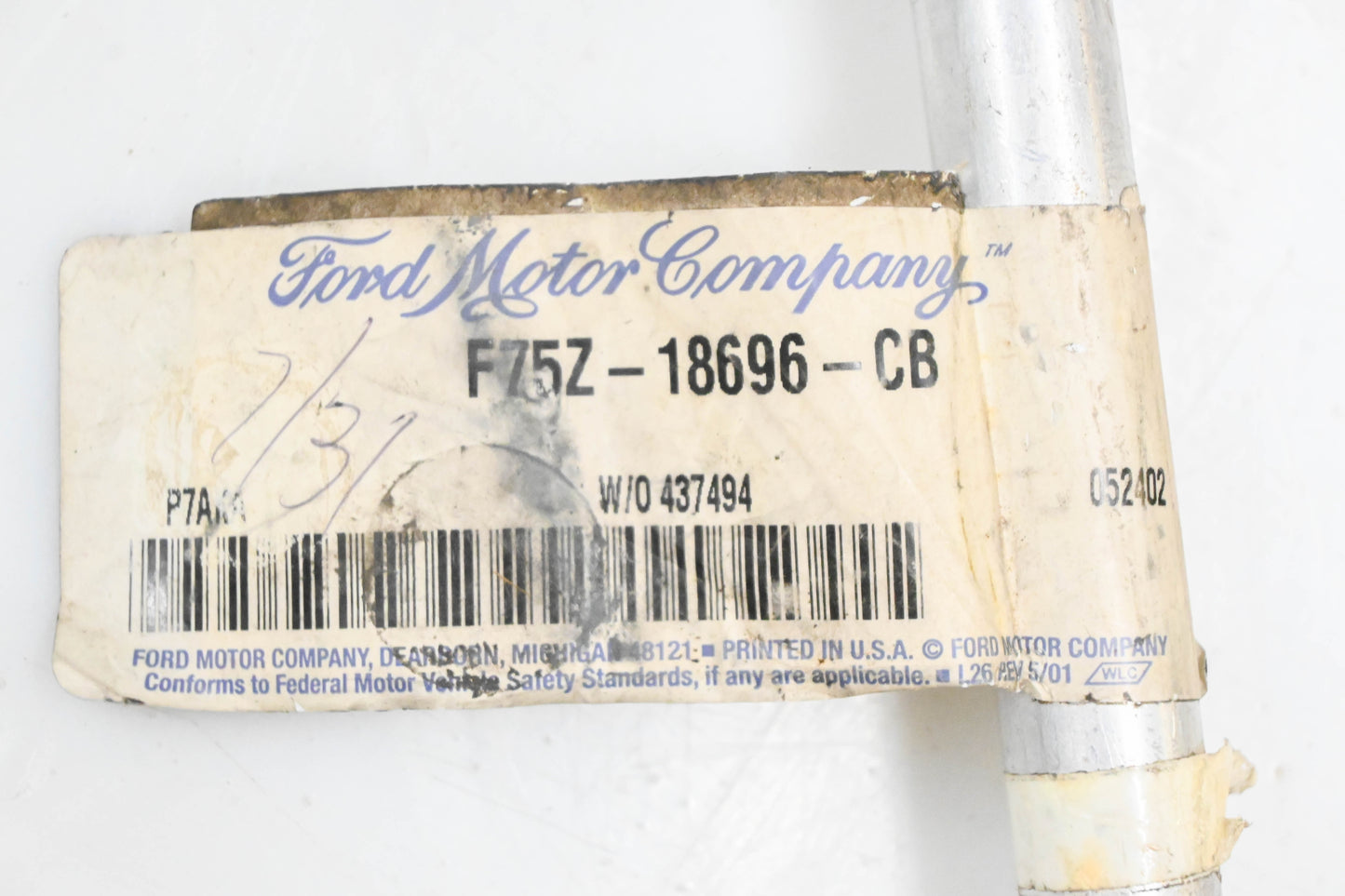 New OEM Ford F75Z-18696-CB Heater Hose Assembly NOS