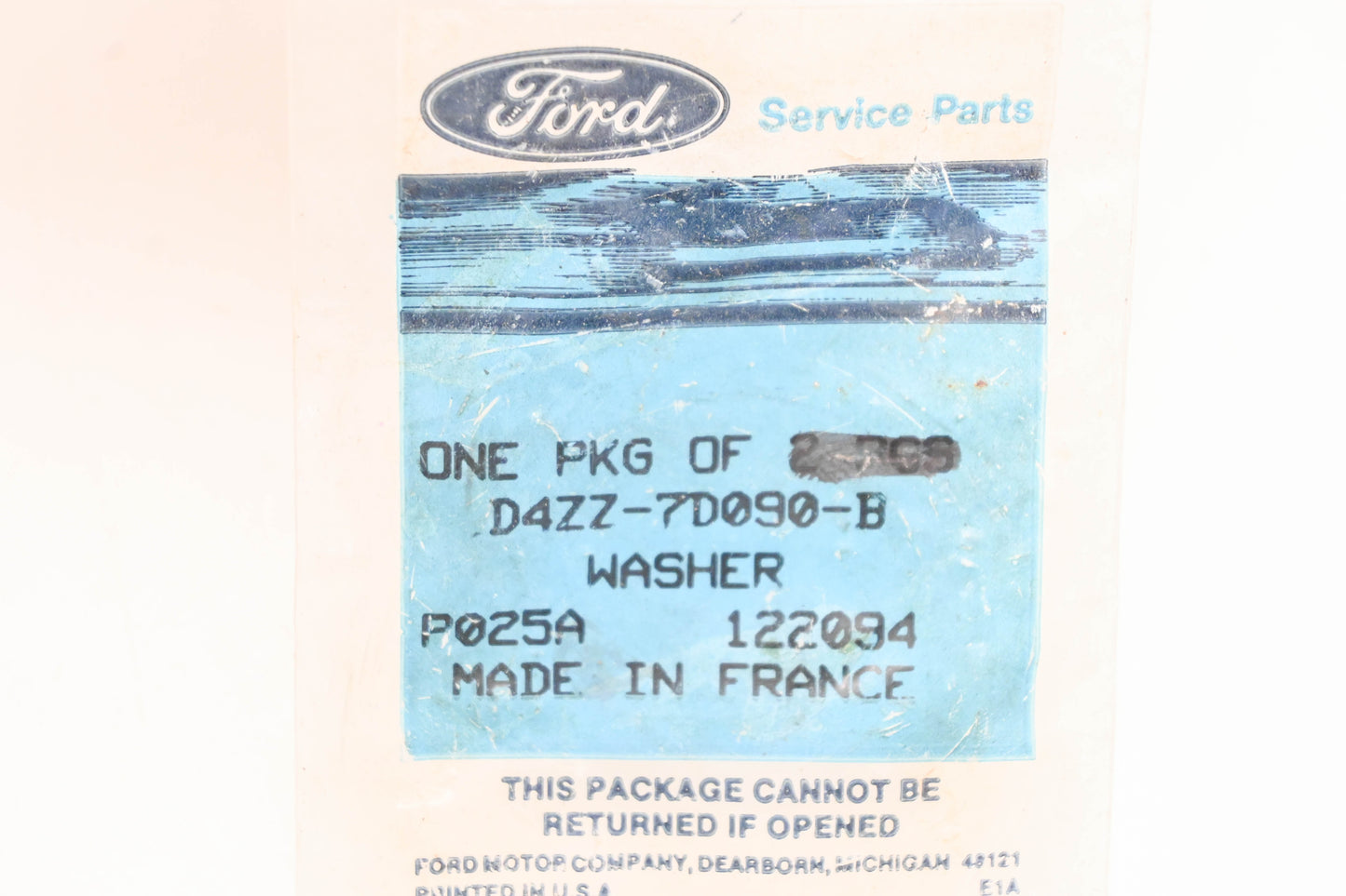 New OEM Ford D4ZZ-7D090-B Thrust Washer NOS