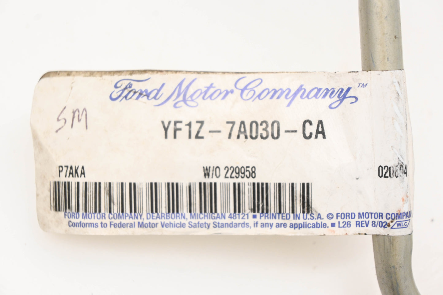 New OEM Ford YF1Z-7A030-CA Oil Cooler Hose Assembly NOS