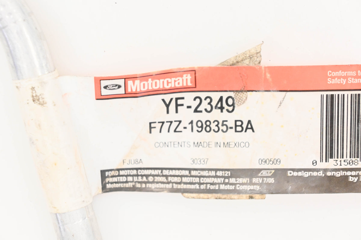 New OEM Motorcraft YF-2349, F77Z-19835-BA, YF2349 A/C Refrigerant Liquid Hose Assembly NOS