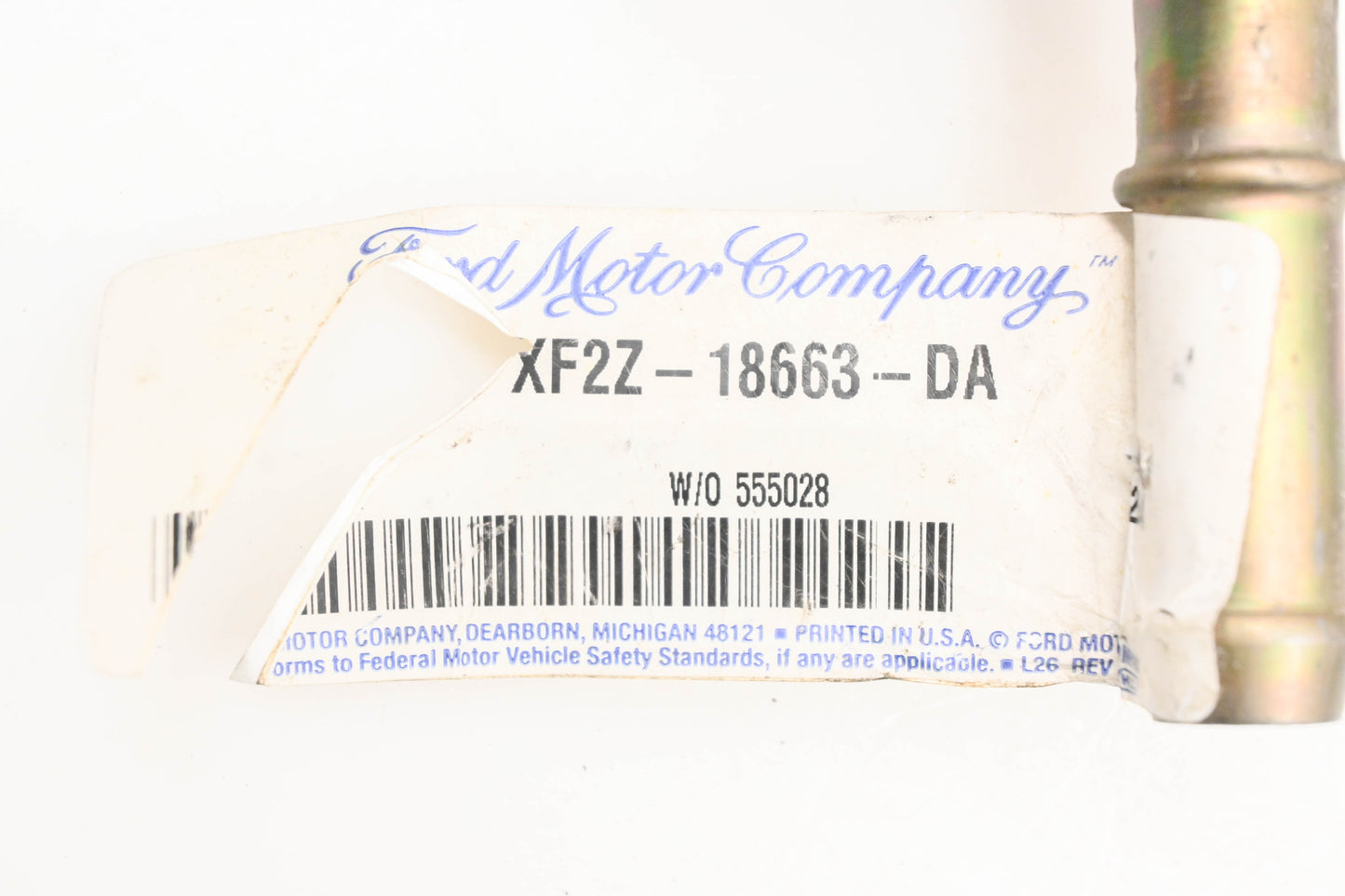 New OEM Ford XF2Z-18663-DA Heater Water Tube Assembly NOS