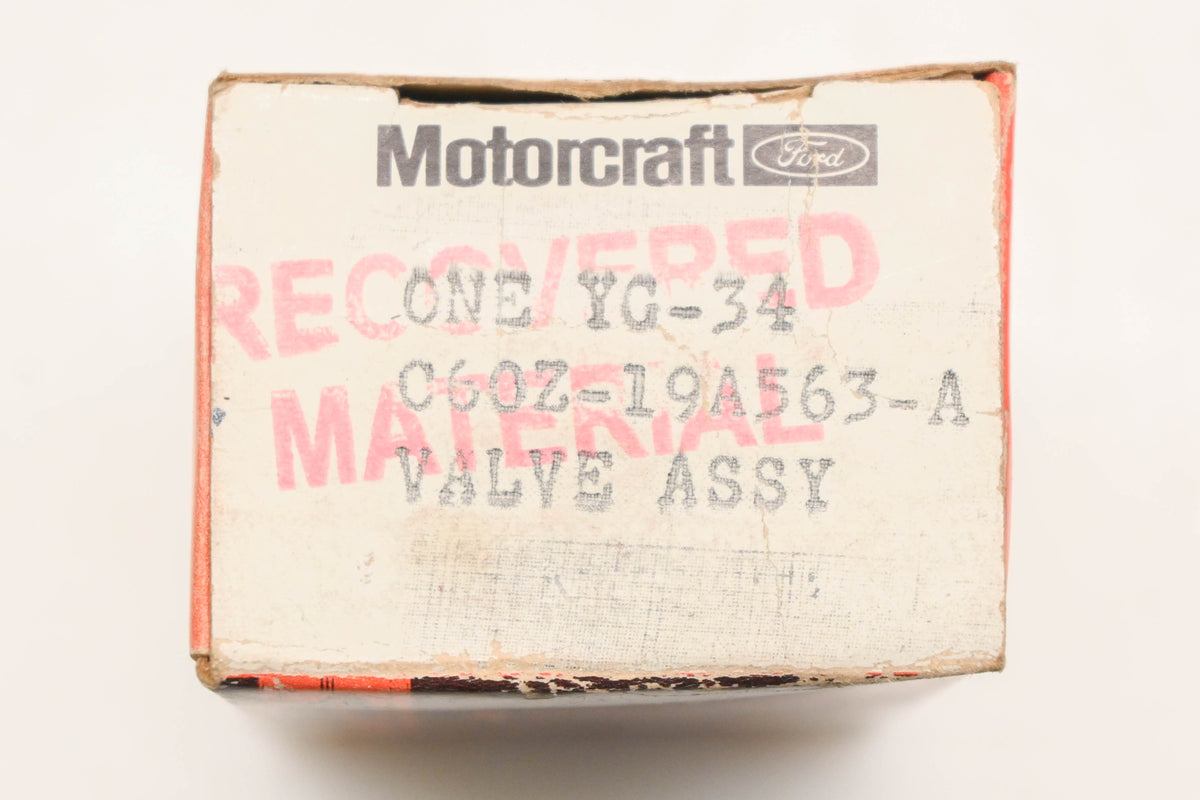 New OEM Motorcraft YG-34, C60Z-19A563-A, YG34 Vacuum Control Valve NOS