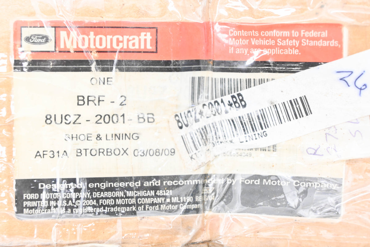 New OEM Motorcraft BRF-2, 8U9Z-2001-BB, BRF2 Brake Pad Kit NOS