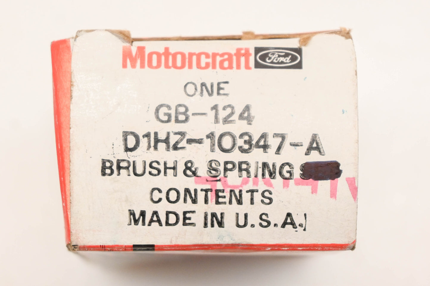 New OEM Motorcraft GB-124, D1HZ-10347-A, GB124 Starter Brush And Spring Kit NOS