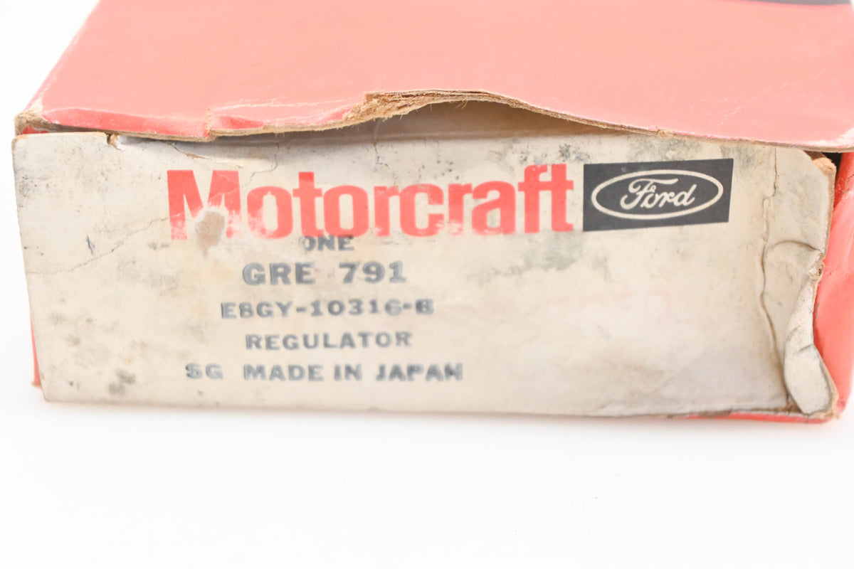 New OEM Motorcraft GRE-791, E8GY-10316-B, GRE791 Alternator Regulator Kit NOS